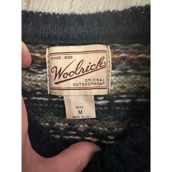 Vintage Woolrich Men's Large Wool Blend Sweater Made in USA Medium - Picture 7 of 10